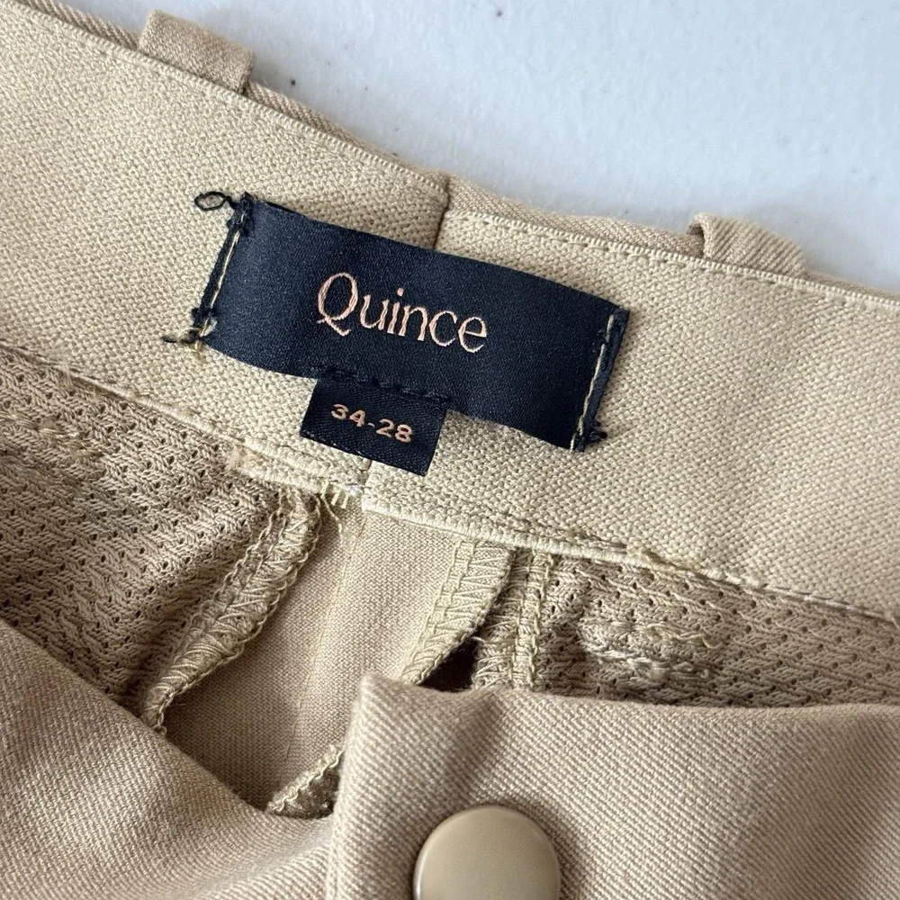 Quince Ultra‎ Stretch 24/7 Performance Smart Chinos Khaki Athletic Taper 34x28 - Picture 10 of 12